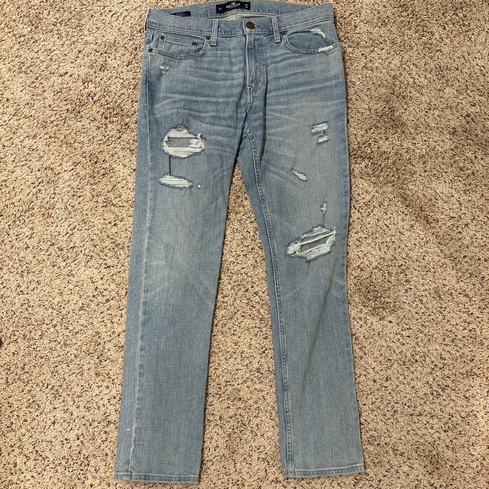 Hollister Men's Light Blue Skinny Jeans